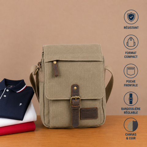 Pochette Ruckfield kaki