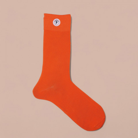 Chaussettes unies Ruckfield orange