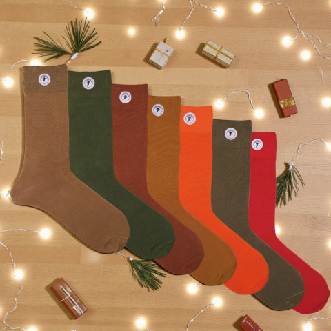 Semainier 7 chaussettes Ruckfield couleurs hivernales