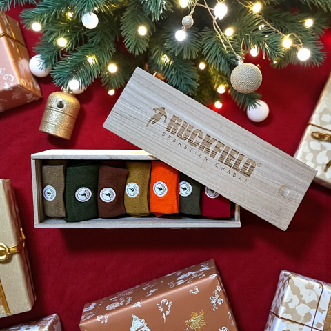 Semainier 7 chaussettes Ruckfield couleurs hivernales