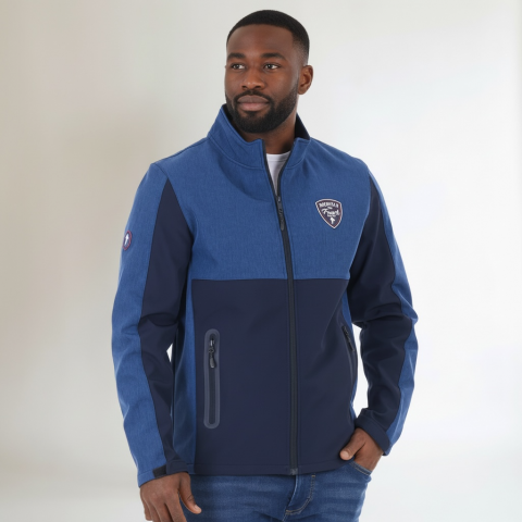 Softshell Ruckfield French Rugby Club bleu marine 