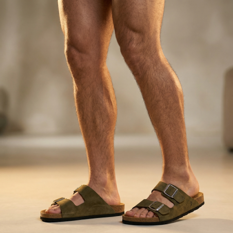 Sandales kaki Ruckfield