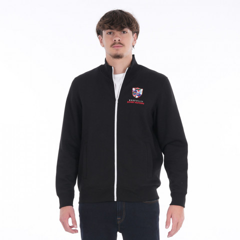 Sweat zippé Webb Ellis noir Rugby Nations