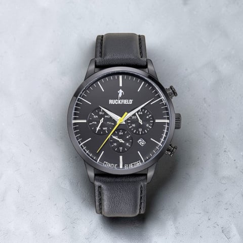 Montre Ruckfield bracelet noir mat
