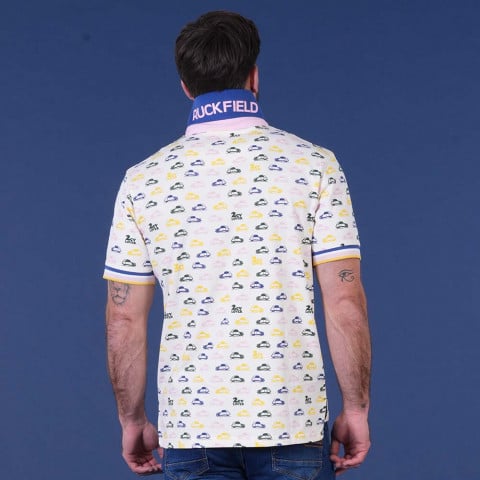 Polo blanc à manches courtes Ruckfield x 2CV