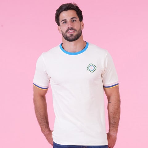 T-shirt blanc cassé à manches courtes Ruckfield x 2CV