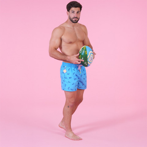 Maillot de bain bleu turquoise Ruckfield x 2CV