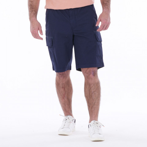 Bermuda cargo Ruckfield essentiel bleu marine GOTS