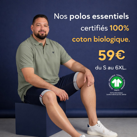 Polo kaki à manches courtes Ruckfield Essentiel