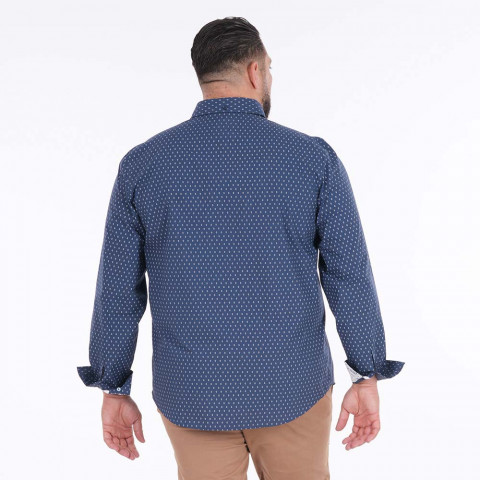 Chemise bleu no-iron à manches longues Ruckfield Ligne City