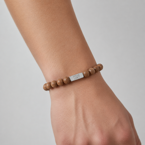 Bracelet Jonah Lomu perles bois