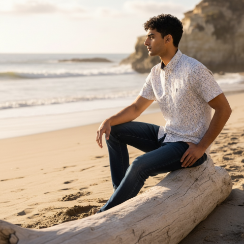 Chemisette Grande taille homme Ruckfield – Voile de coton du S au 5XL