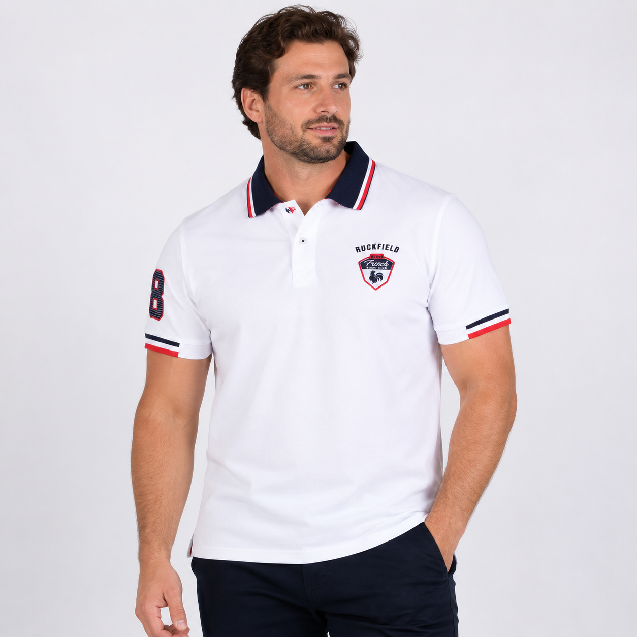 Polo Ruckfield 3XL blanc