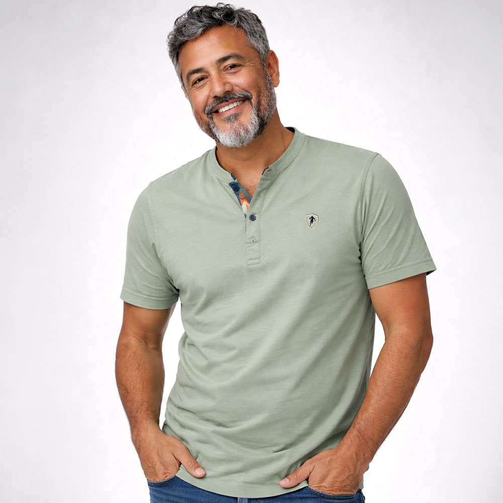 t-shirt col tunisien ruckfield grande taille