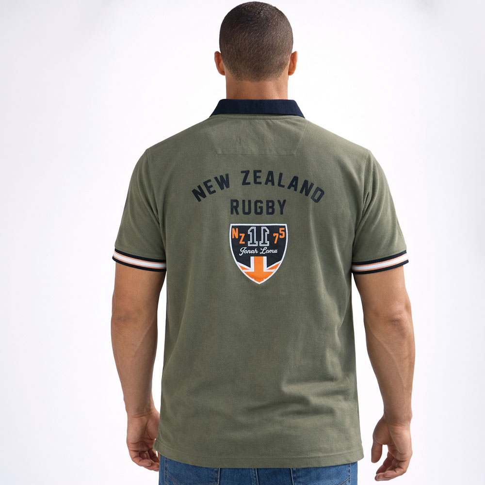 Polo Jonah Lomu by Ruckfield grandes tailles kaki
