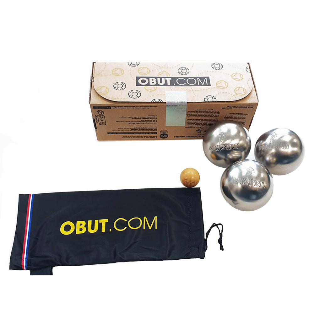 Sacoche cuir noire Obut pour boules de pétanque - Obut boutique officielle