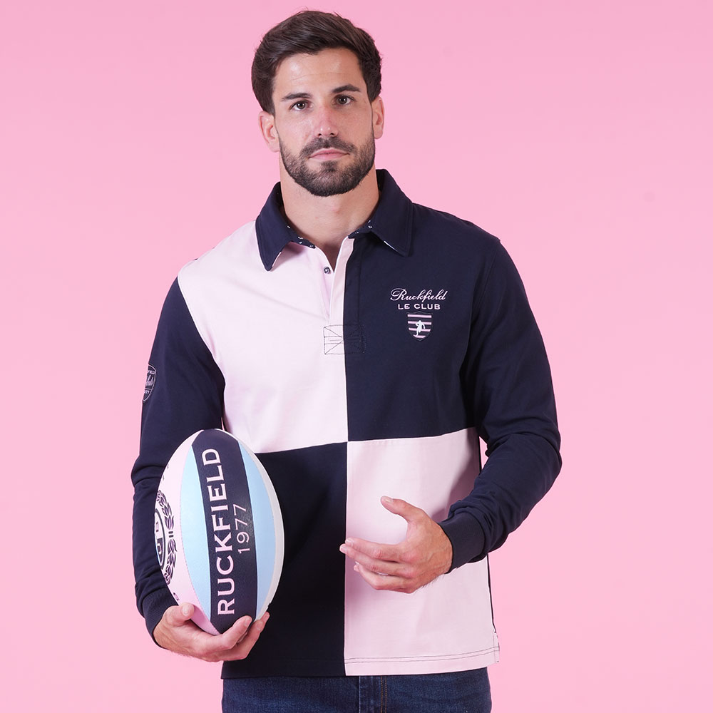 Polo Ruckfield grande taille bleu marine