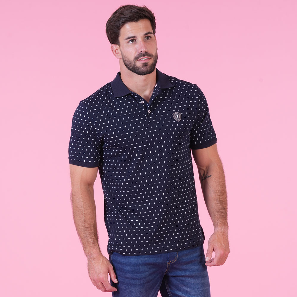 Polo Ruckfield bleu marine grande taille