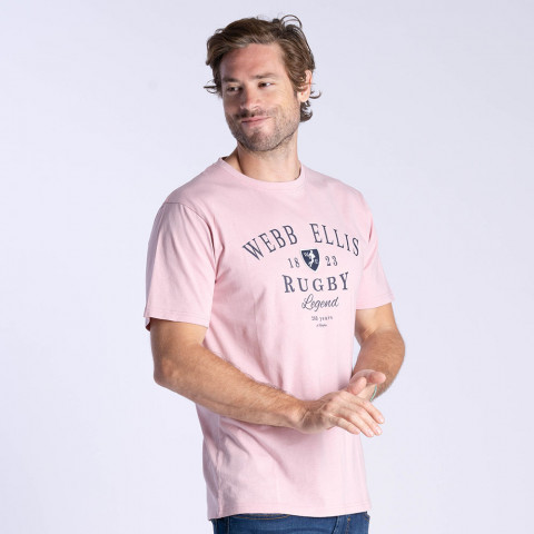 WEBB ELLIS Rugby Legend pink T-shirt  