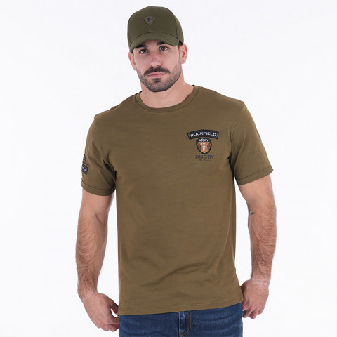 Short-sleeved khaki T-shirt Ruckfield New Zealand Army