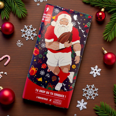 Milk chocolate Christmas bar 