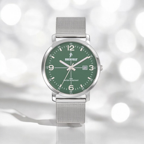 Ruckfield Men's Watch silver stainless steel bracelet