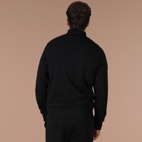 Sweat zippé Ruckfield Essentiel noir - GOTS
