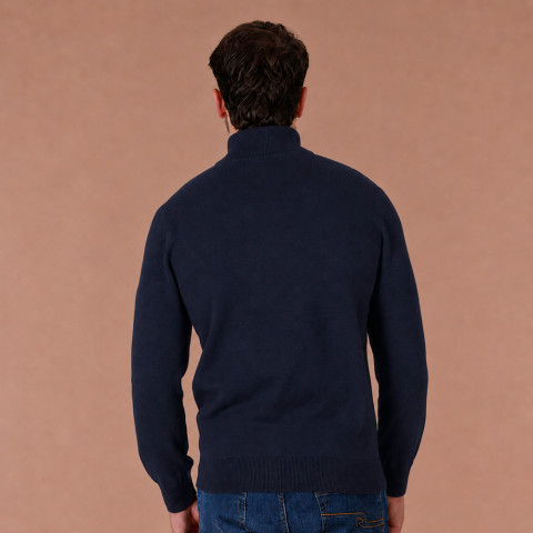 Gilet zippé Ruckfield essentiel bleu marine - GOTS