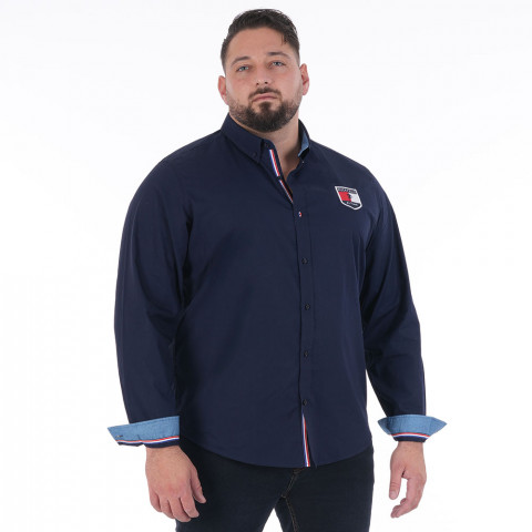 Chemise bleu marine Ruckfield "Le French"
