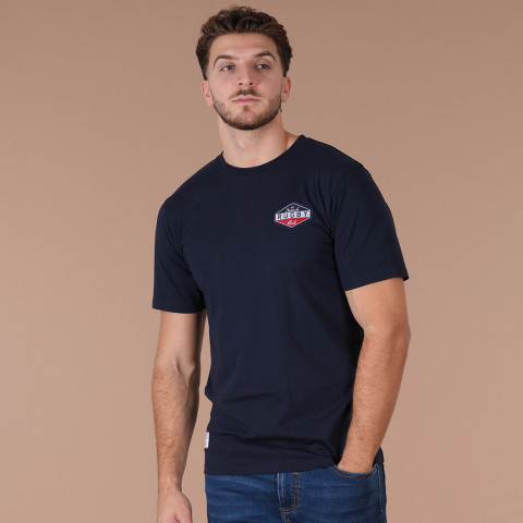 T-shirt bleu marine Ruckfield French Rugby Club - GOTS