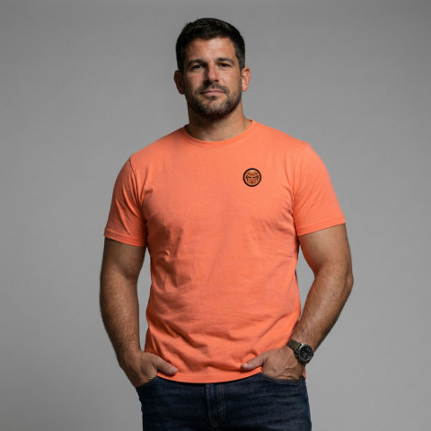 T-shirt Ruckfield Maori Rugby orange vif