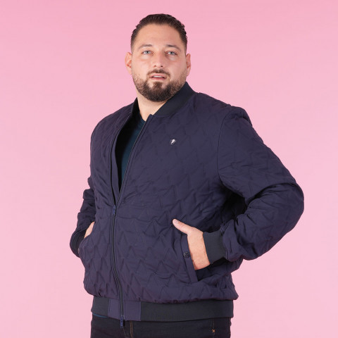 Blouson matelassé Ruckfield Flowers of Rugby bleu marine