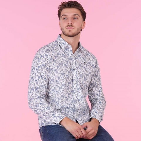 Chemise blanche à manches longues Flowers of Rugby Ruckfield