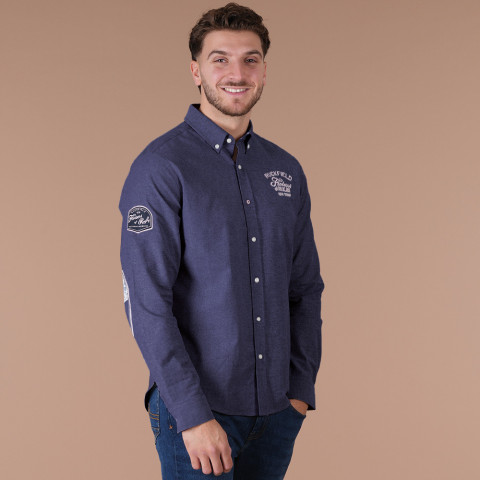 Chemise marine à manches longues Flowers of Rugby Ruckfield