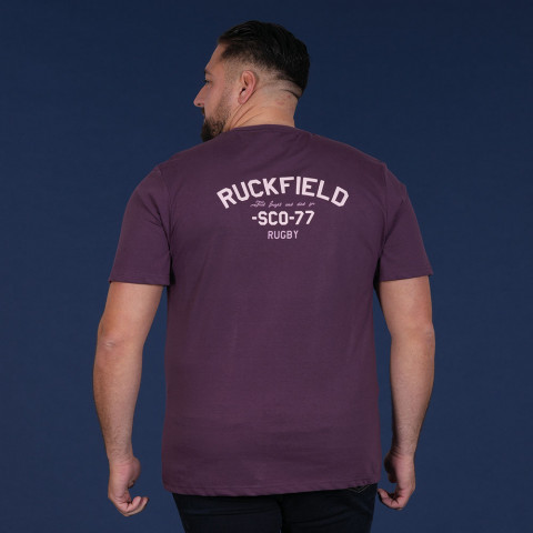 T-shirt  violet Flowers of Rugby Ruckfield - GOTS