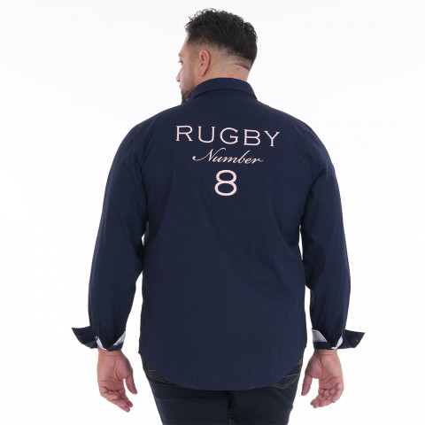 Chemise marine à manches longues Ruckfield Le Club 