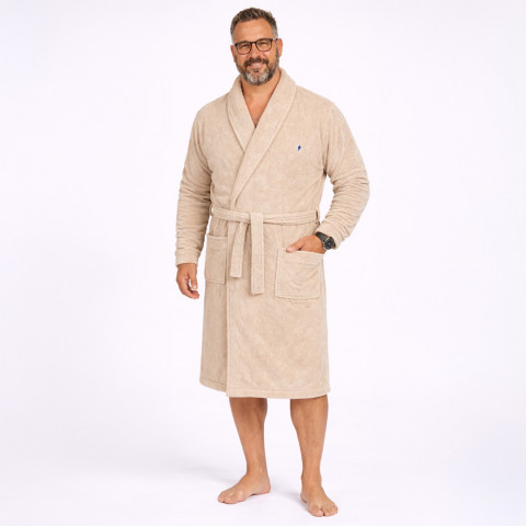 Peignoir de bain beige Ruckfield