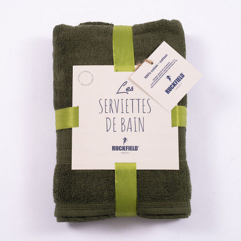 Pack de 2 serviettes de bain Ruckfield kaki