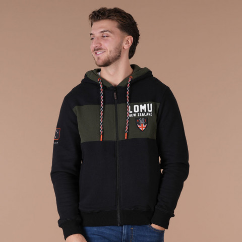 Sweat zippé à capuche Jonah Lomu by Ruckfield - GOTS
