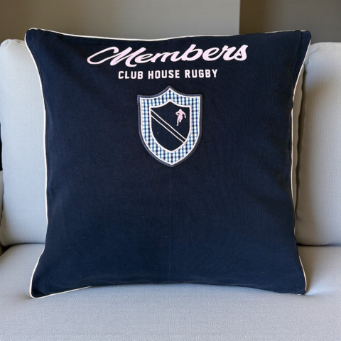 RUCK’CYCLÉ navy blue cushion cover