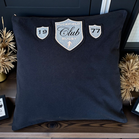 RUCK’CYCLÉ navy blue cushion cover