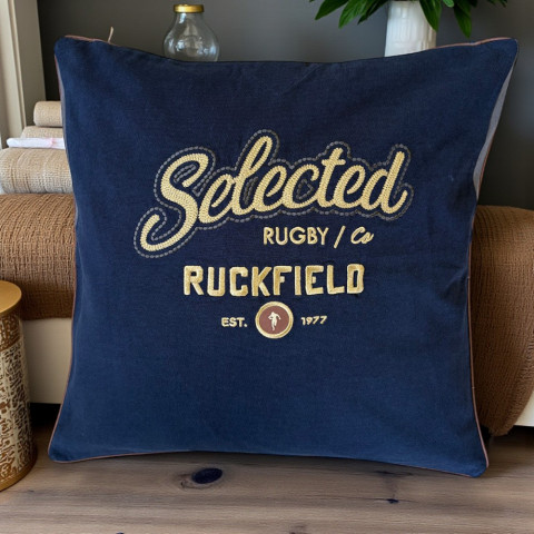 RUCK’CYCLÉ navy blue cushion cover