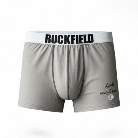 Ruckfield gray boxer shorts "Monday kickoff" 
