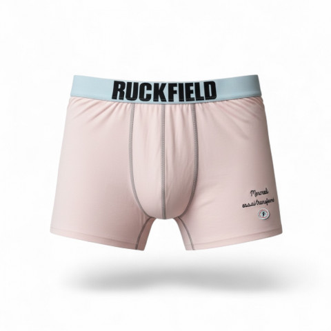 Pink Ruckfield boxer shorts "Wednesday try converted"