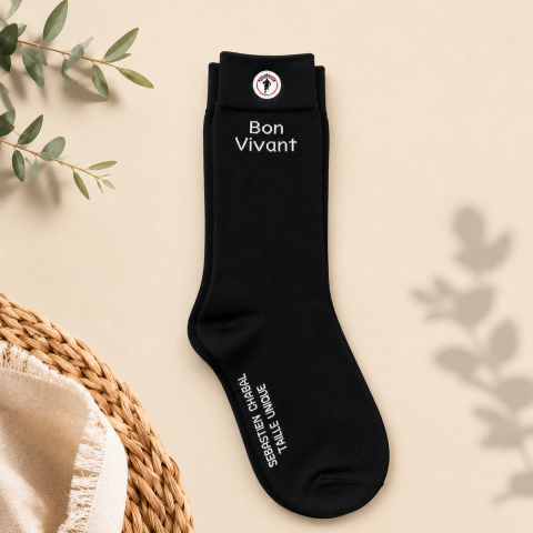 Chaussettes Ruckfield "Bon Vivant" noir