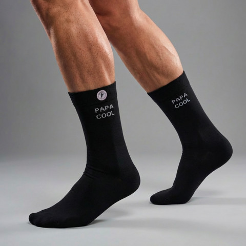 Chaussettes Ruckfield "Papa Cool" noir