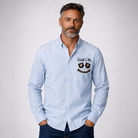 Chemise bleu ciel WEBB ELLIS Rugby Legend