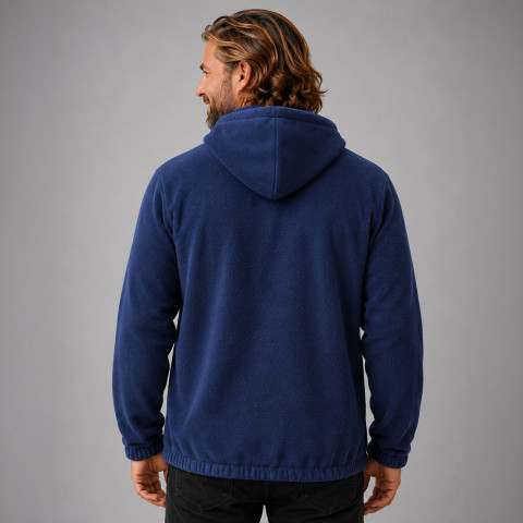 Sweat polaire bleu marine à capuche Webb Ellis 