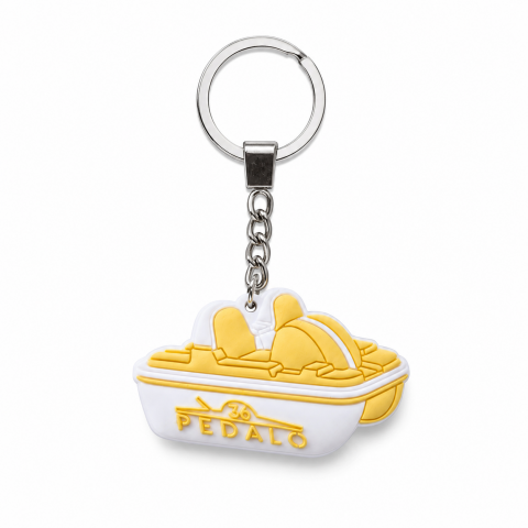 Porte-Clés Mini Pédalo Jaune