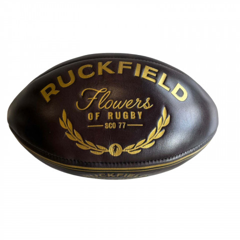 "Flowers of Rugby" Leather Rugby Ball